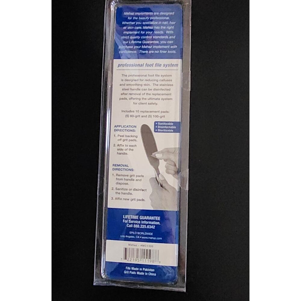Mehaz Professional Elite Stainless Steel Foot File System Kit Brand New - Picture 4 of 9
